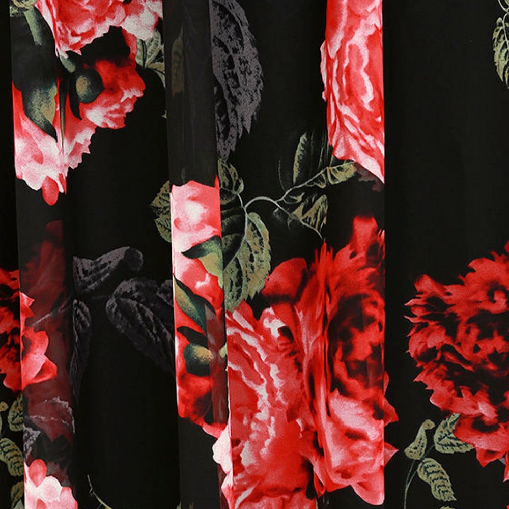 Lulus Black Floral Print Maxi Dress - Picture 6 of 8